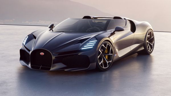 спортна кола,черни автомобили,Bugatti W16 Mistral,Бугати