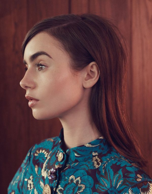 Lily Collins,nők,modell,barna,színésznő,nők bent