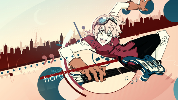 illustration, anime, cartoon, FLCL, Haruhara Haruko, comics