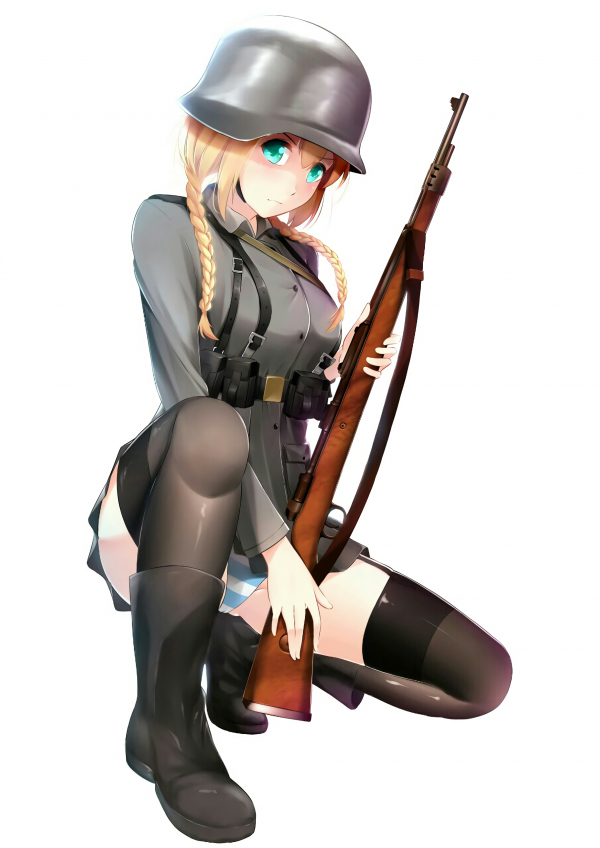 Anime,Filles anime,La Seconde Guerre mondiale,Armée allemande,Bas,culotte