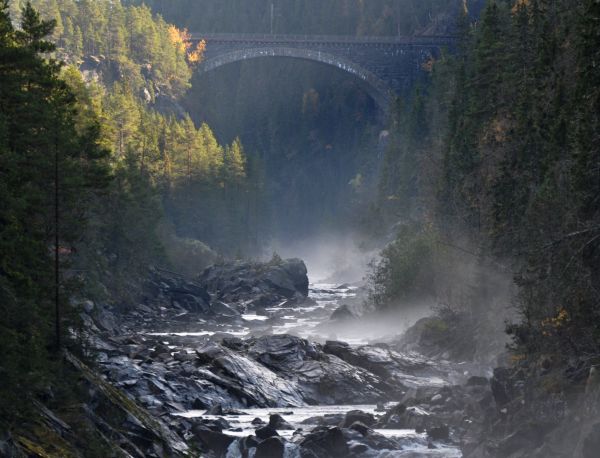 landskab,natur,vandfald,vand,himmel,Norge