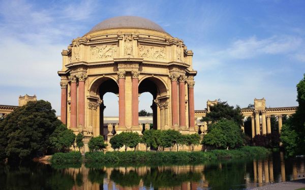 Palais des beaux-arts,San Francisco,Lac,belvédère