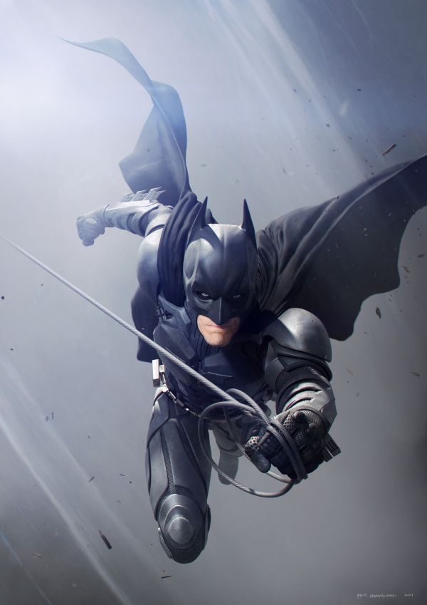 ilustrace, Bat-man, super hrdina, anime, 3D, maska