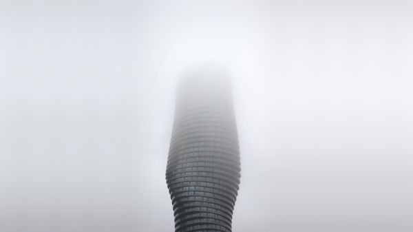 Canada,Mississauga,architecture,fog,monochrome,Toronto