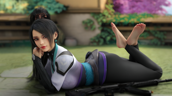 mujer,ZOh,Sage valorant,Valorant,Chicas de videojuegos,CGI