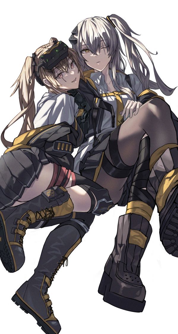 动漫,动漫女孩,女孩前线,ump45 Girls Frontline,UMP9 Girls Frontline,长发