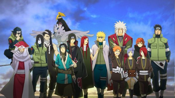 anime,Naruto Shippuuden,Namikaze Minato,Hokage,opera de arta,Sasori