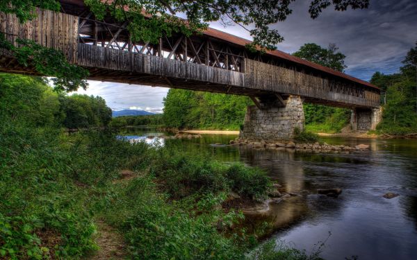 natuur,rivier-,landschap,water,reflectie,brug