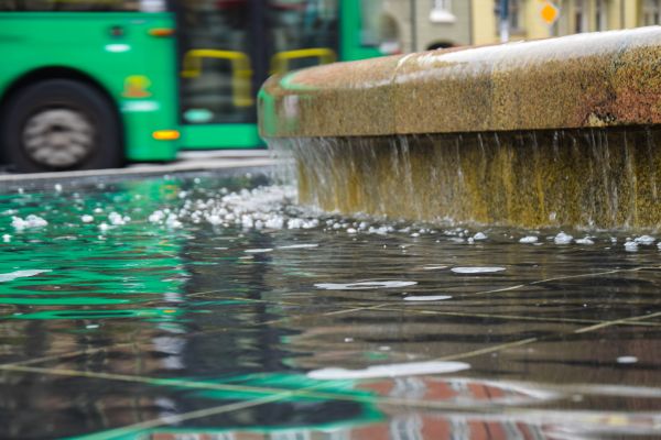 stad,water,reflectie,regen,groen,verkeer