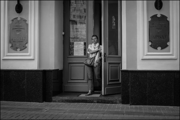 gente, blanco, negro, mujer, monocromo, cara