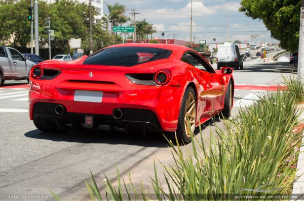 法拉利,488,gtb,罗索,scuderia,Vossen