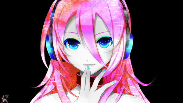 anime,Vocaloid,Lily Vocaloid,gadis anime,mata biru,headphone