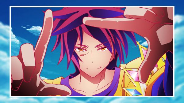 1920x1080 px,Anime,No Game No Life,Sora No Game No Life,Garçons anime,ciel