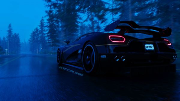 Koenigsegg Agera R,game poster,The Crew 2,superbilar,bil,Video Game Art