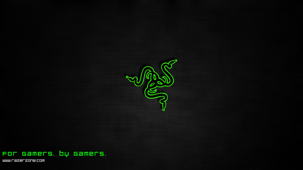 tekst, logo, owad, Zielony, Razer, ciemność