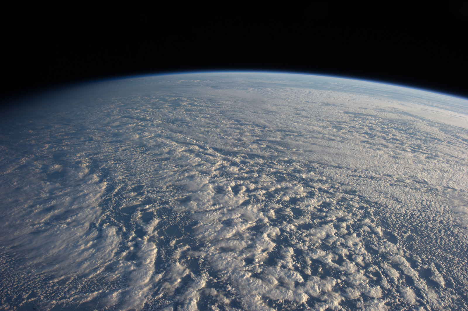 Nubes, espacio, mar, Estaciones orbitales, NASA, ISS, SpaceX