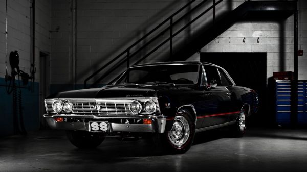 bil,køretøj,Chevrolet Chevelle,Chevrolet,Sedan,monokrom