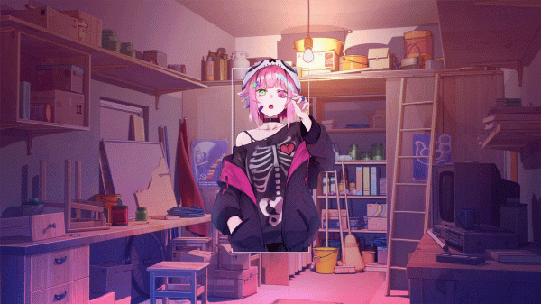 anime,anime dívky,anime landscape,digitální umění,Photoshop,Halloween dress