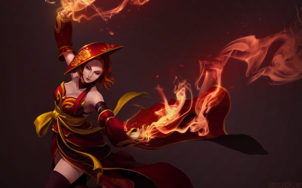 kuva,Dota 2,lina,Slayer,kuvakaappaus,liekki