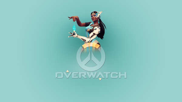 illustratie,Computerspellen,Overwatch,Symmetra Overwatch,Blizzard Entertainment,logo