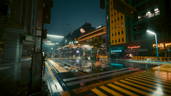 ciudad,Ciberpunk,noche,CD Projekt RED,Video Game Art,captura de pantalla