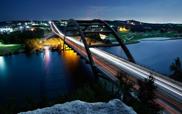 Austin, Texas,ciudad,2880x1800 px,Puente 360,puente,larga exposición