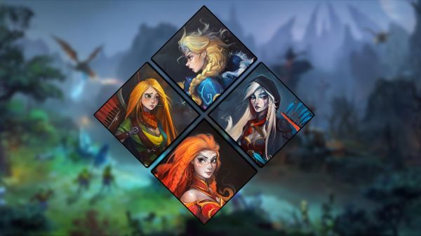 1920x1080 px,Dota 2,drow Ranger,lina,Windranger