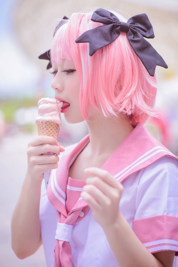 Cosplay, Asya, Pembe saç, boyalı saç, Kader Büyük Siparişi, Astolfo Fate Apocrypha