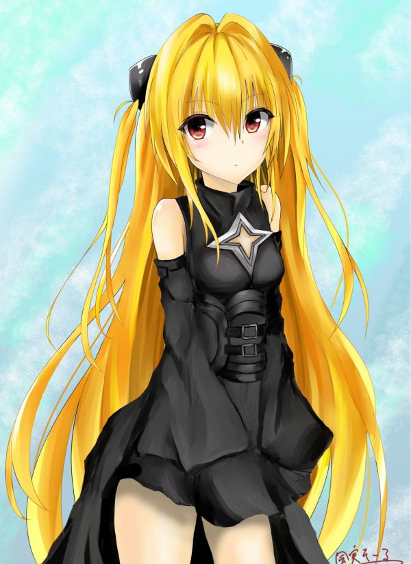 illustration,långt hår,anime,animeflickor,To Love ru,Golden Darkness