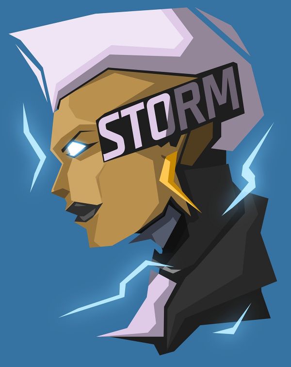 Marvel Comics,storm karakter,superhelt,1200x1510 px,blå bakgrunn