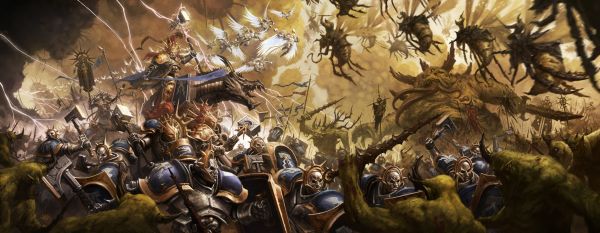 Warhammer,научная фантастика,Силовая броня,Война,высокие технологии,Магия