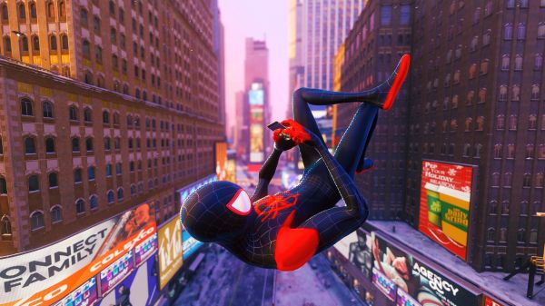 Homem Aranha,Milhas morais,cidade,Cidade de Nova York,Spiderman Miles Morales,Arranha-céu