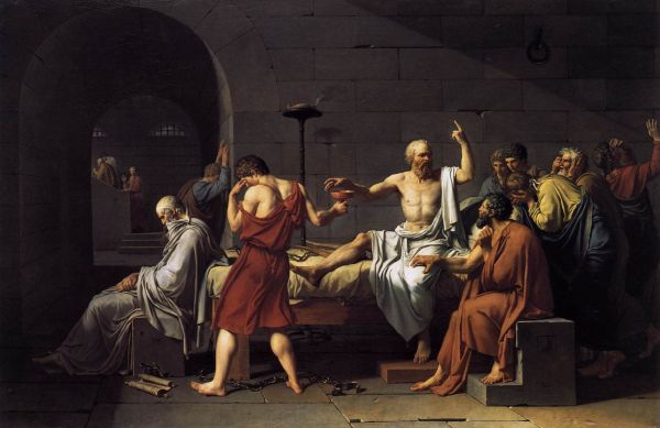 painting,artwork,philosophy,Jacques Louis David,temple,mythology