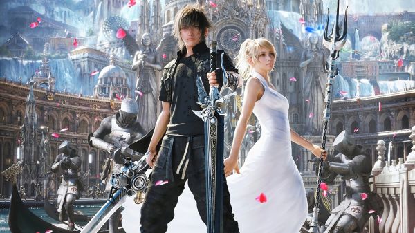 1920x1080 px,Final Fantasy X,Luna Final Fantasy X,noctis,upscalováno,videohry