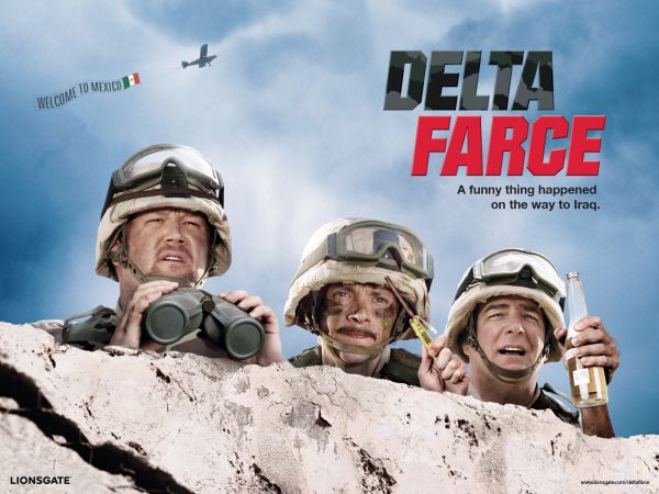 Larry the Cable Guy,delta farce,soldaten,helmen,toezicht houden,larry