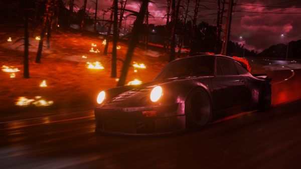 Need for Speed Heat,video oyunları,CGI,Farlar,ateş,Araba