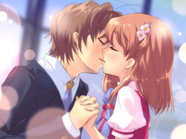 itou noiji,Flyable Heart,inaba yui,boy,girl,kiss