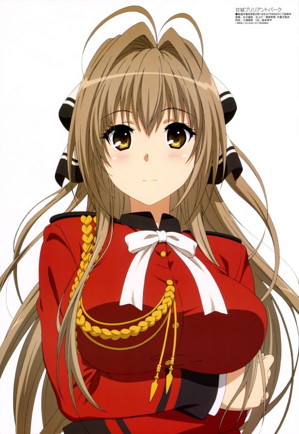 Anime, Meninas anime, Amagi Brilliant Park, Sento Isuzu, ilustração, desenho animado