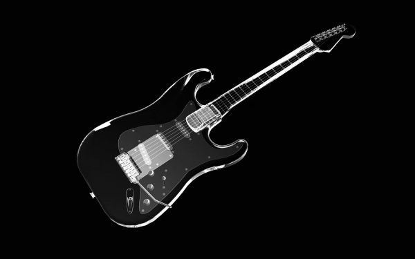 monochromia, gitara, instrument muzyczny, gitarzysta, gitara elektryczna, czarny i biały