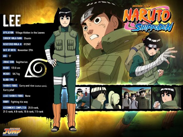 naruto,Rock Lee,guy,lettering,wraps,bandana