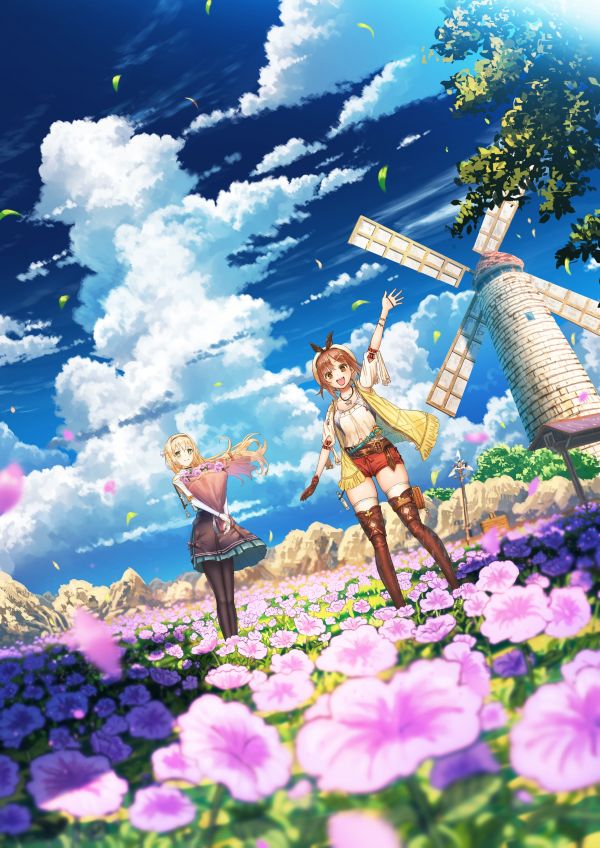 Anime piger, blomster, shuu Illust, Atelier Ryza, Atelier, Klaudia Valentz