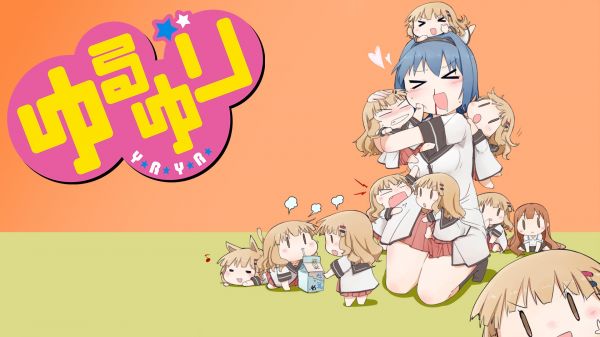 anime,anime girls,Yuru Yuri,illustrazione,chibi,cartone animato