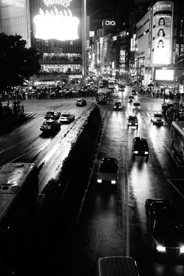 blanco, negro, monocromo, calle, Paisaje urbano, Japón