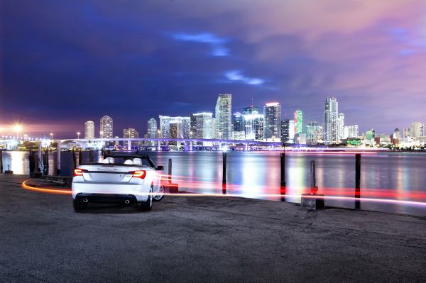 Paisagem urbana,noite,reflexão,veículo,cidade,Horizonte