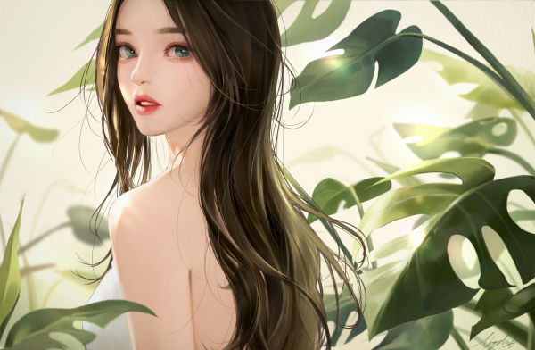 digitale Kunst,Kunstwerk,Illustration,Frau,Anime,asiatisch