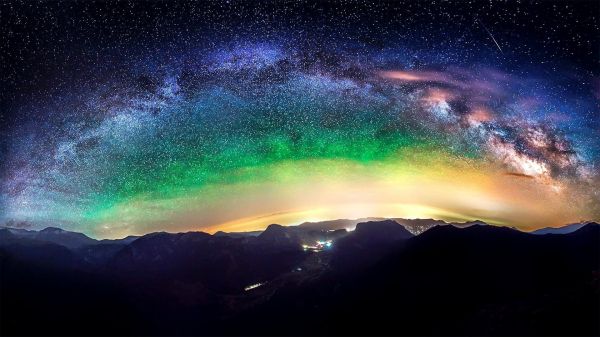 Rocky Mountain National Park,niebo,1920x1080 pikseli,gwiazdy