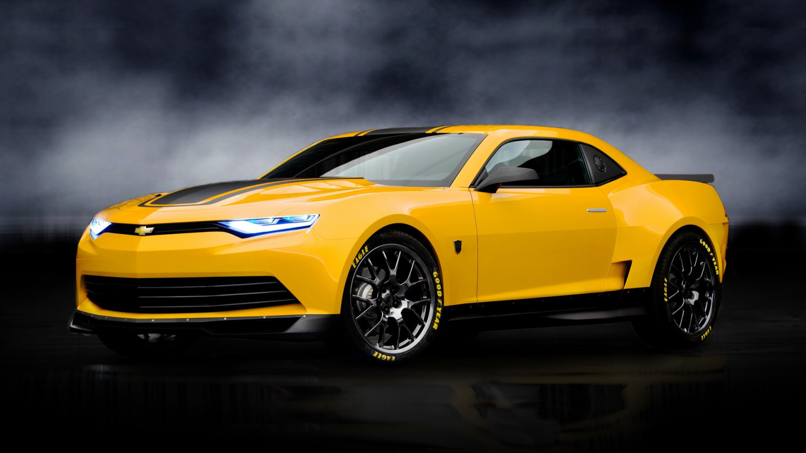 auto, vozidlo, športové autá, Chevrolet Camaro, žltých vozov, kupé, chevrolet, Chevrolet Camaro Bumblebee, výkon auta, koleso, pozemné vozidlá, automobilového dizajnu, automobilový exteriér, automobil make, luxusný automobil, nárazník, výkonné auto, svalovej auto, auto show