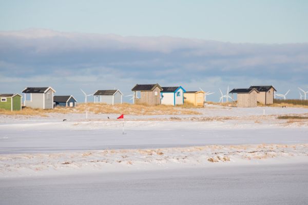 風景, 海, 海岸, 砂, 雪, 冬