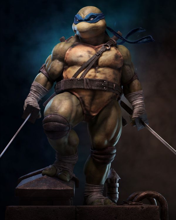 Teenage Mutant Ninja Turtles,ArtStation,kunstværk,Leonardo