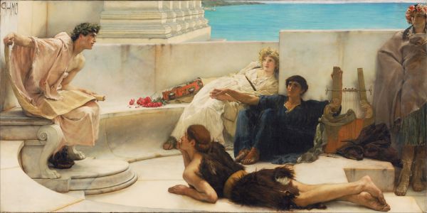 5227x2617 px,A Reading from Homer,artwork,classic art,Greek mythology,history